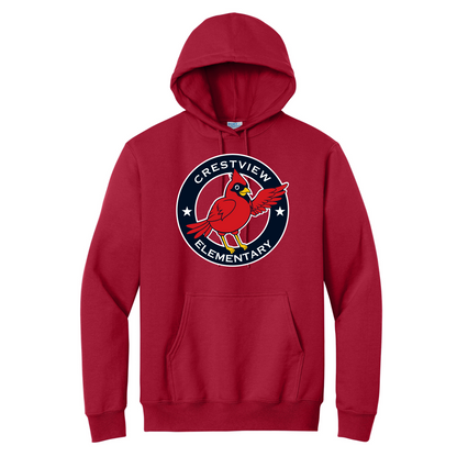 CES ADULT Fleece Pullover Hooded Sweatshirt - Traditional Logo {4 Color Choices)