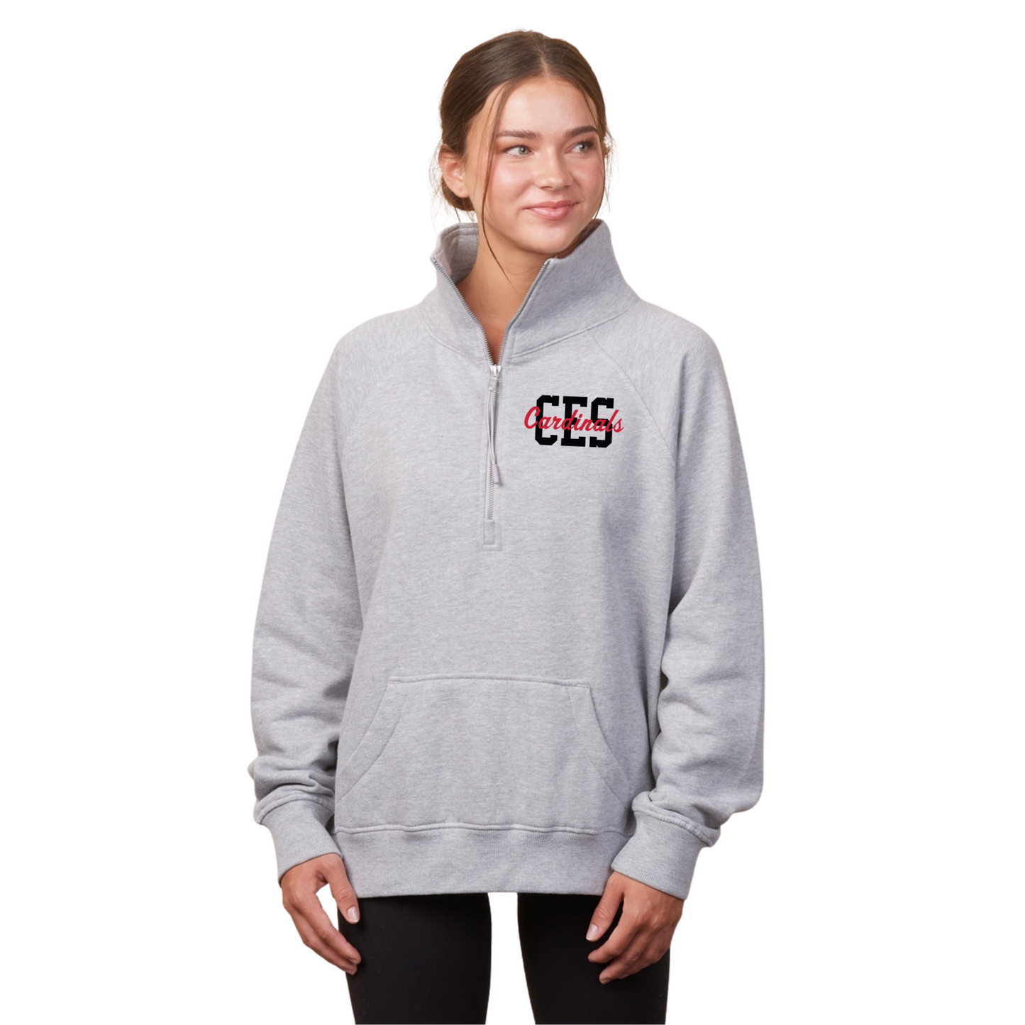 CES Staff Enza Ladies Boxy Half Zip Fleece