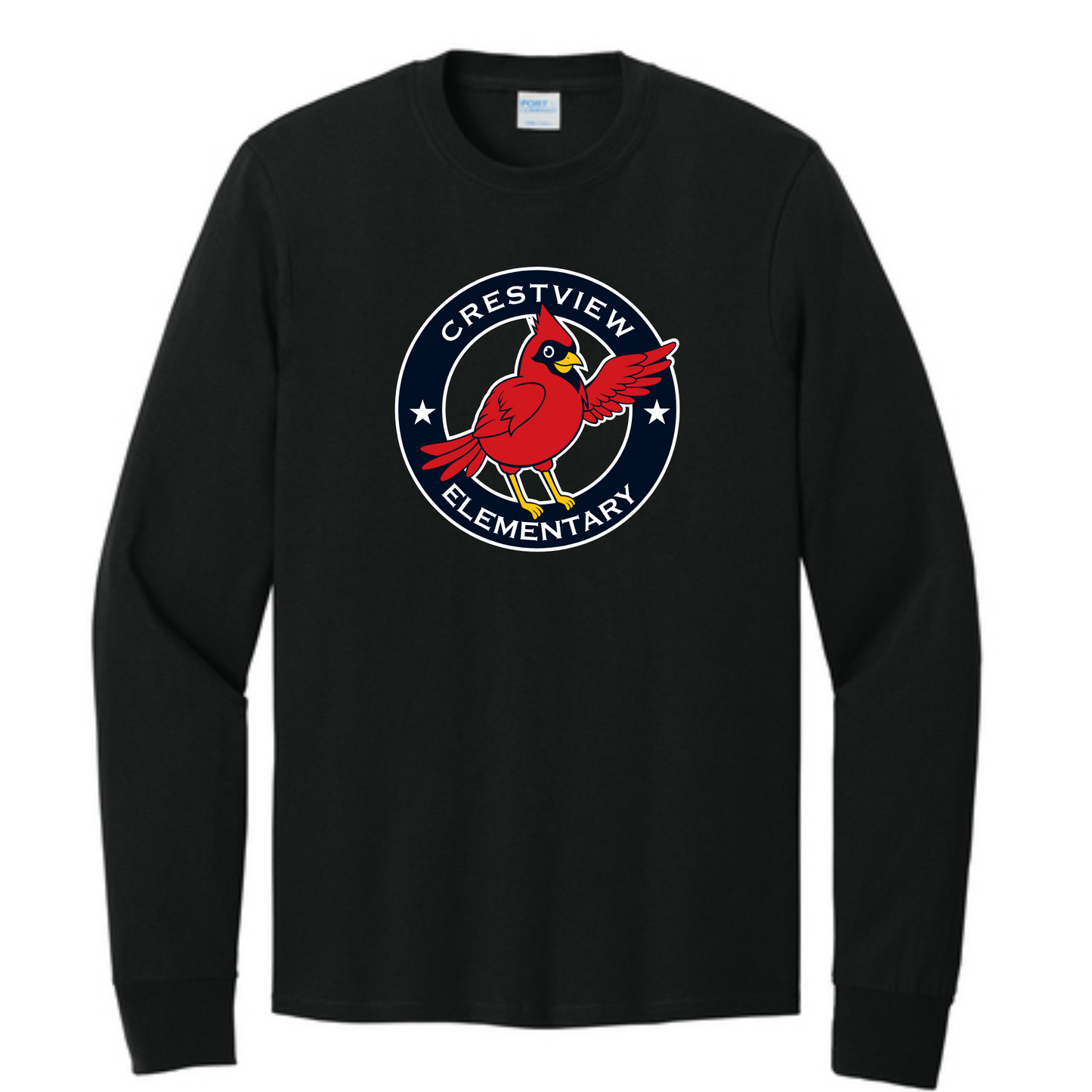 CES ADULT Long Sleeve Core Cotton Tee - Traditional Logo {4 Color Choices}
