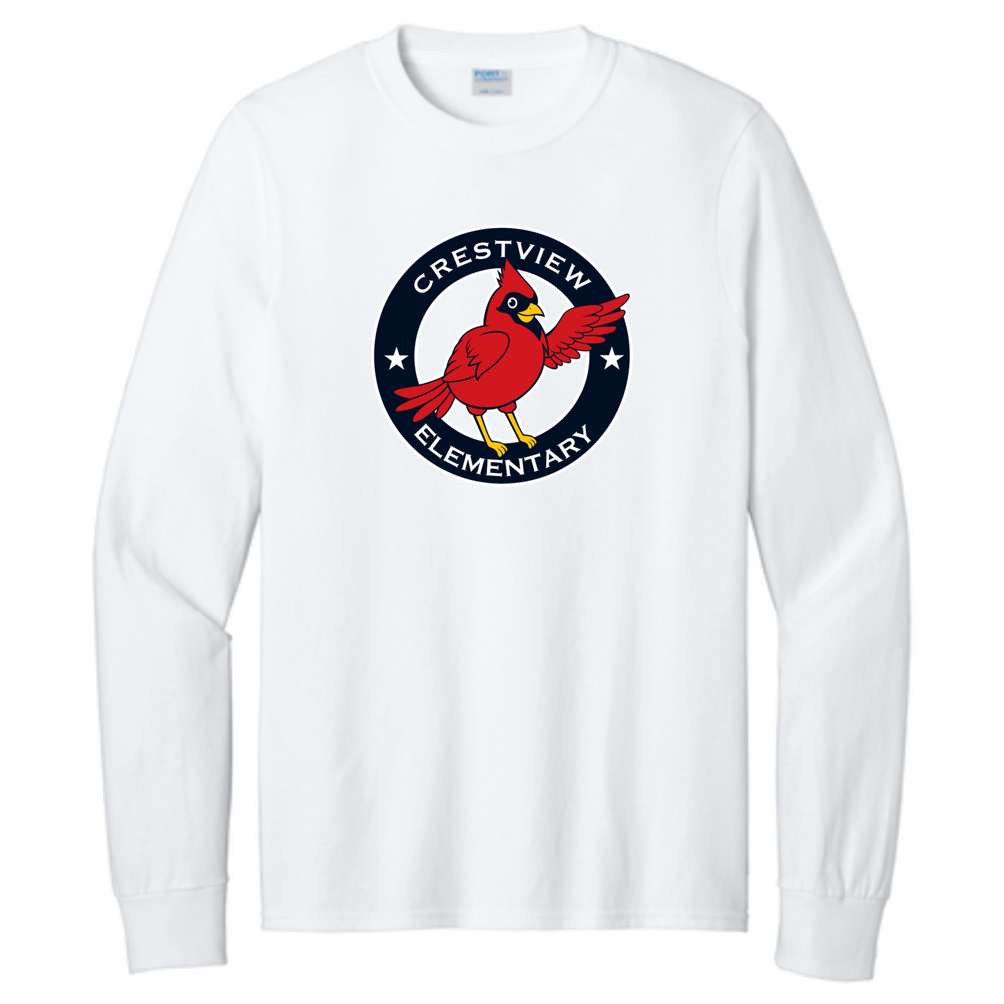 CES ADULT Long Sleeve Core Cotton Tee - Traditional Logo {4 Color Choices}