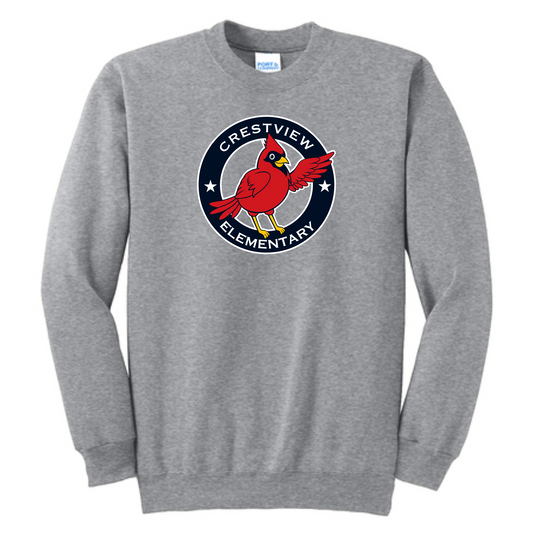 CES - Youth Core Fleece Crewneck Sweatshirt - Tradtional Logo {2 Color Choices}